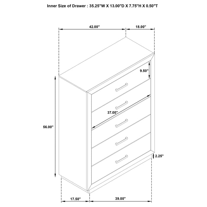 Kenora 4 & 5 Piece Bedroom Set E.King, Queen, & Cal.king - National Warehouse Furniture (Buffalo, NY)