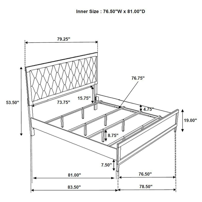 Sonora California King, E.King, & Queen Bed - National Warehouse Furniture (Buffalo, NY)
