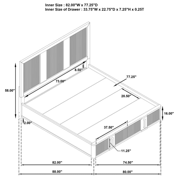 Terrace 4 & 6 Piece E.King, Cal.King, & Queen Bedroom Set - National Warehouse Furniture (Buffalo, NY)
