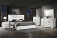 Ives 4 & 5 Piece Bedroom Set E.king & Queen White & Grey - National Warehouse Furniture (Buffalo, NY)