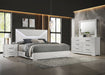 Ives 4 & 5 Piece Bedroom Set E.king & Queen White & Grey - National Warehouse Furniture (Buffalo, NY)