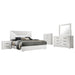 Ives 4 & 5 Piece Bedroom Set E.king & Queen White & Grey - National Warehouse Furniture (Buffalo, NY)