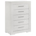 Ives 4 & 5 Piece Bedroom Set E.king & Queen White & Grey - National Warehouse Furniture (Buffalo, NY)