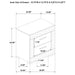 Ives 4 & 5 Piece Bedroom Set E.king & Queen White & Grey - National Warehouse Furniture (Buffalo, NY)