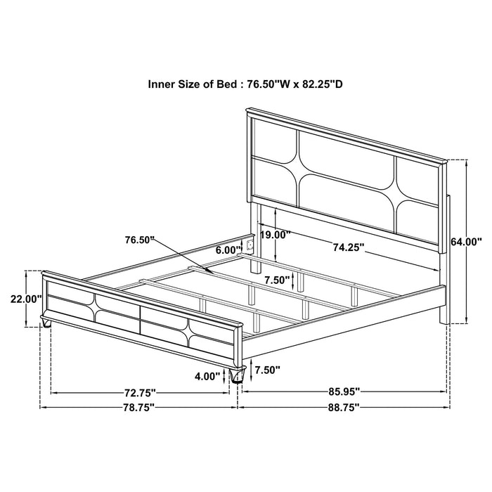 Olivia 4 & 5 Piece Bedroom Set E.King, Queen, & Cal.King - National Warehouse Furniture (Buffalo, NY)