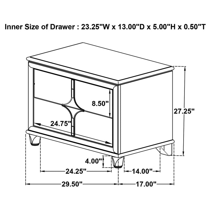 Olivia 4 & 5 Piece Bedroom Set E.King, Queen, & Cal.King - National Warehouse Furniture (Buffalo, NY)