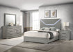 Ives 4 & 5 Piece Bedroom Set E.king & Queen White & Grey - National Warehouse Furniture (Buffalo, NY)
