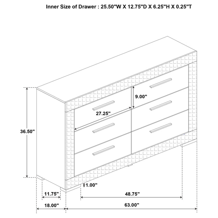 Ives 4 & 5 Piece Bedroom Set E.king & Queen White & Grey - National Warehouse Furniture (Buffalo, NY)