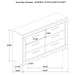 Ives 4 & 5 Piece Bedroom Set E.king & Queen White & Grey - National Warehouse Furniture (Buffalo, NY)