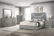 Ives 4 & 5 Piece Bedroom Set E.king & Queen White & Grey - National Warehouse Furniture (Buffalo, NY)