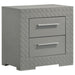 Ives 4 & 5 Piece Bedroom Set E.king & Queen White & Grey - National Warehouse Furniture (Buffalo, NY)