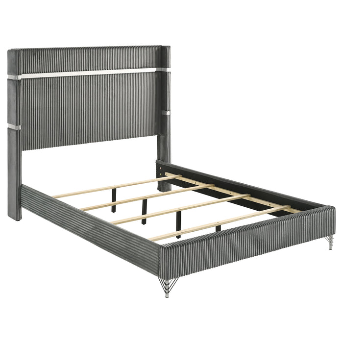 Lucia 4 & 5 Piece Bedroom Set King & Queen Beige & Grey
