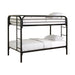 Morgan Twin Over Twin Bunk Bed Black & White - National Warehouse Furniture (Buffalo, NY)