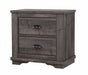 Crown Mark Furniture Coralee 2 Drawer Nightstand in Gray image
