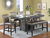 Crown Mark Furniture Bankston Counter Height Table in Brown - National Warehouse Furniture (Buffalo, NY)