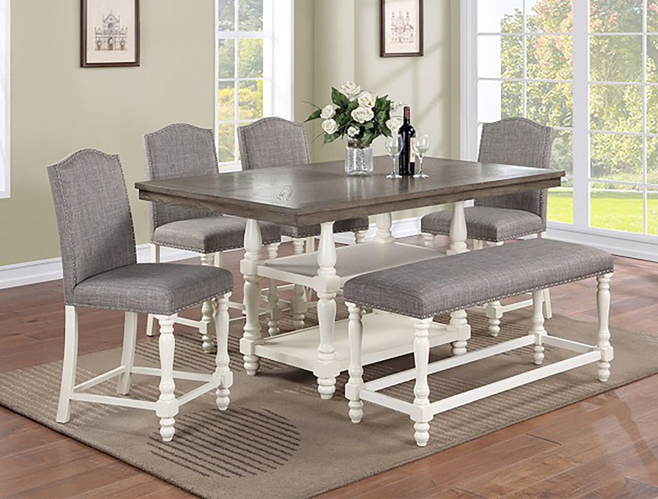 Crown Mark Furniture Langley Counter Height Table in Gray - National Warehouse Furniture (Buffalo, NY)