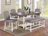 Crown Mark Furniture Langley Counter Height Table in Gray - National Warehouse Furniture (Buffalo, NY)