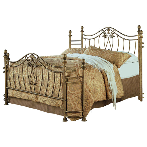 Sydney Eastern King & Queen Bed Antique Brushed Gold - National Warehouse Furniture (Buffalo, NY)