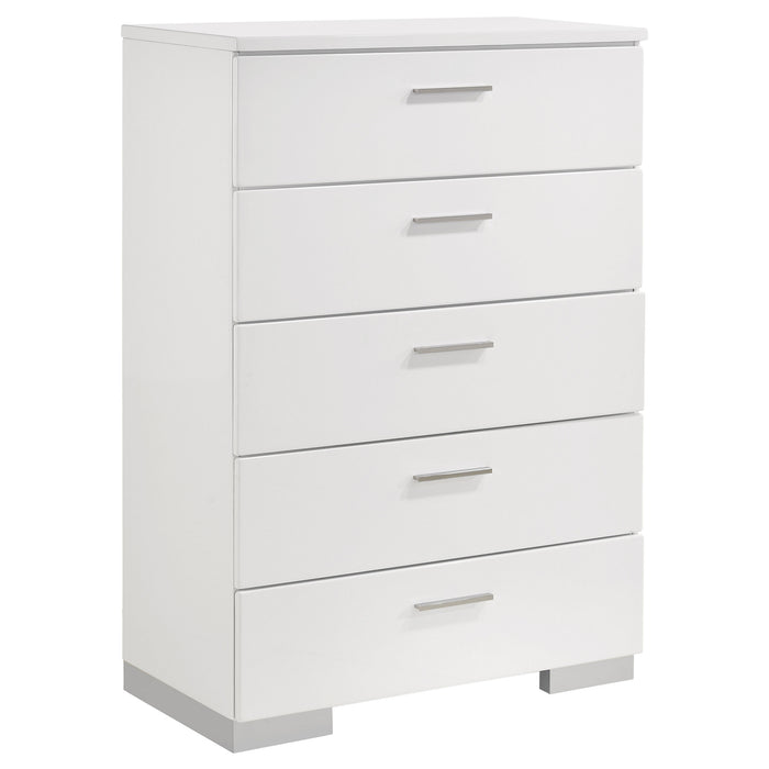 Jeremaine 5 Pc Bedroom Sets White - National Warehouse Furniture (Buffalo, NY)