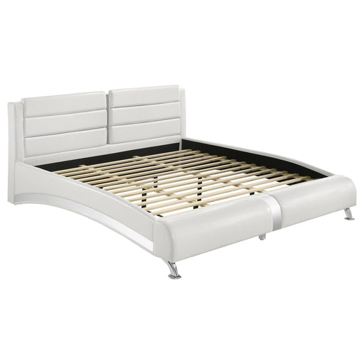 Jeremaine California King, E.King, & Queen Upholstered Bed White - National Warehouse Furniture (Buffalo, NY)