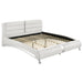 Jeremaine California King, E.King, & Queen Upholstered Bed White - National Warehouse Furniture (Buffalo, NY)