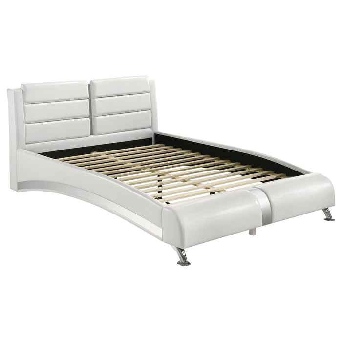 Jeremaine California King, E.King, & Queen Upholstered Bed White - National Warehouse Furniture (Buffalo, NY)