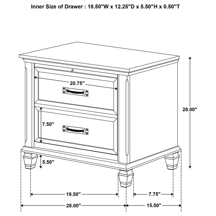 Devon Bedroom Set White - National Warehouse Furniture (Buffalo, NY)