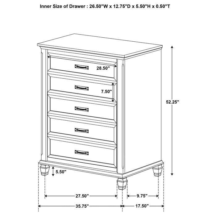Devon Bedroom Set White - National Warehouse Furniture (Buffalo, NY)