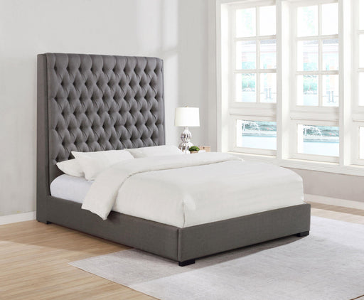Camille Tall Tufted California King, E.King & Queen Bed Grey - National Warehouse Furniture (Buffalo, NY)