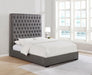 Camille Tall Tufted California King, E.King & Queen Bed Grey - National Warehouse Furniture (Buffalo, NY)