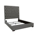 Camille Tall Tufted California King, E.King & Queen Bed Grey - National Warehouse Furniture (Buffalo, NY)