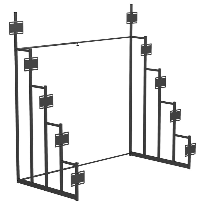 Duarto 5-tier Headboard Display Rack Black - National Warehouse Furniture (Buffalo, NY)