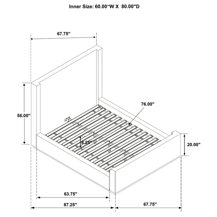 Nala Eastern King & Queen Bed - National Warehouse Furniture (Buffalo, NY)
