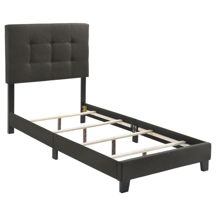 Mapes Tufted Upholstered Eastern King, Queen, Twin & Full Bed Charcoal & Grey - National Warehouse Furniture (Buffalo, NY)