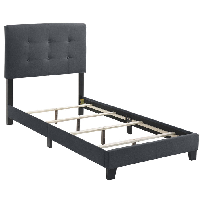 Mapes Tufted Upholstered Eastern King, Queen, Twin & Full Bed Charcoal & Grey - National Warehouse Furniture (Buffalo, NY)
