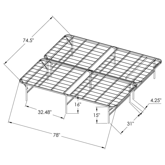 Mabel Foldable Platform Bed Frame