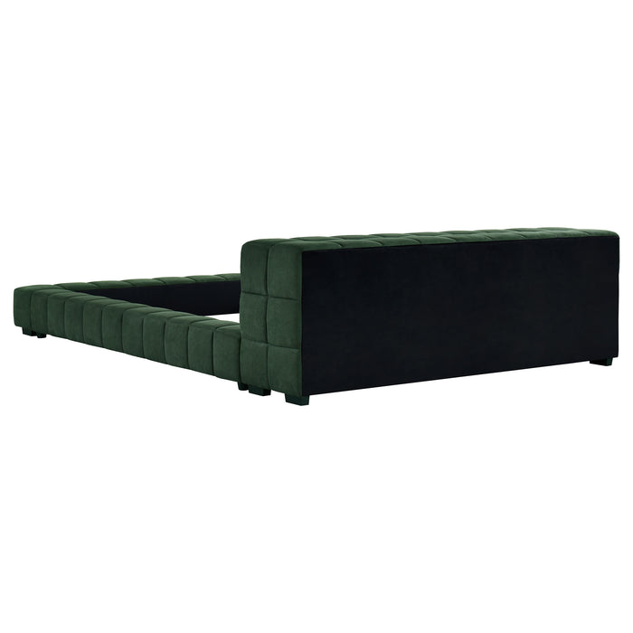 Trinity California King, E.king, Queen, & Full Bed Green & Light Taupe - National Warehouse Furniture (Buffalo, NY)