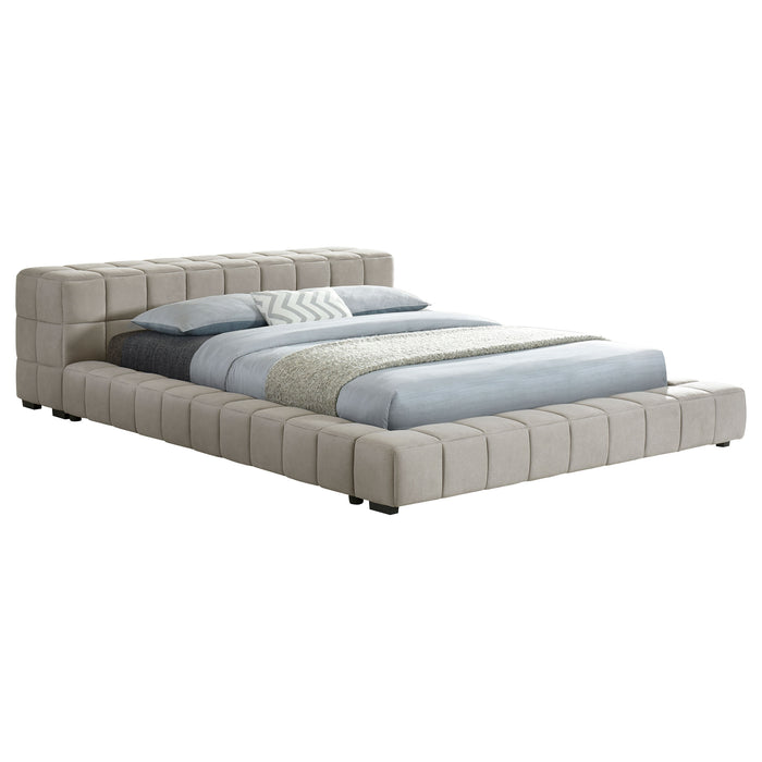 Trinity California King, E.king, Queen, & Full Bed Green & Light Taupe - National Warehouse Furniture (Buffalo, NY)