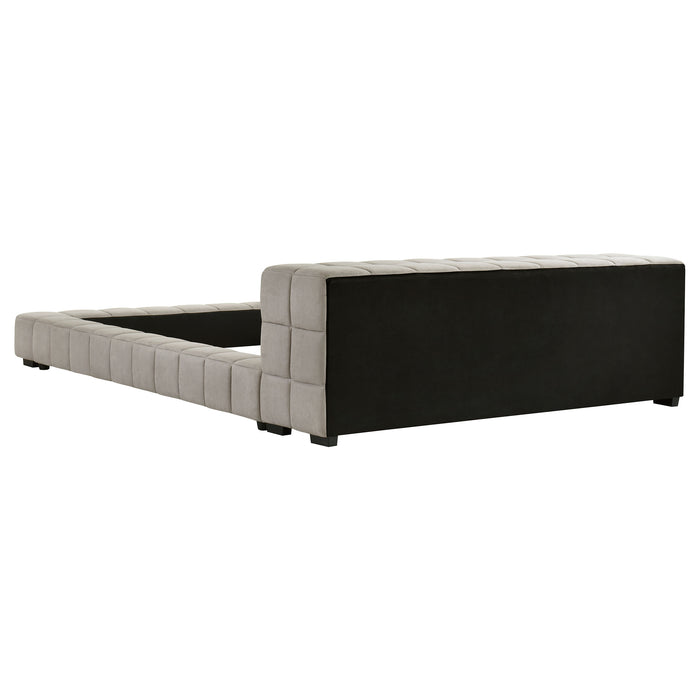 Trinity California King, E.king, Queen, & Full Bed Green & Light Taupe - National Warehouse Furniture (Buffalo, NY)