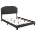 Tamarac Upholstered Nailhead Full, Eastern King & Queen Bed Beige & Grey - National Warehouse Furniture (Buffalo, NY)