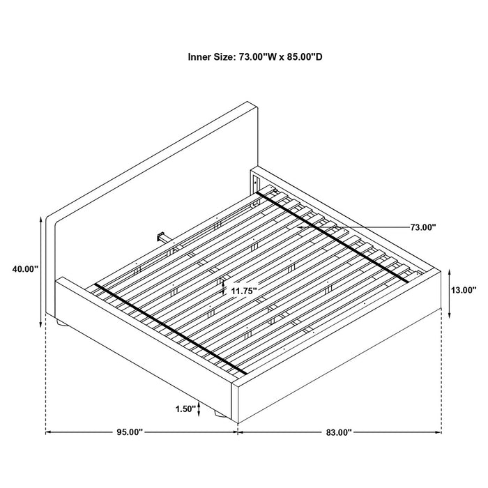 Gregory Bed Grey - National Warehouse Furniture (Buffalo, NY)