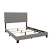 Boyd California King, King, & Queen Upholstered Bed with Nailhead Trim Charcoal & Grey - National Warehouse Furniture (Buffalo, NY)