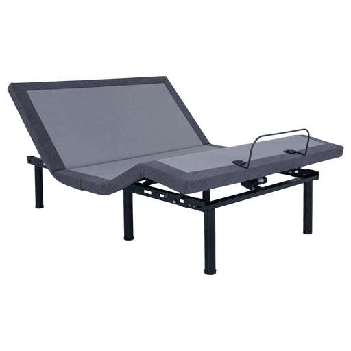 Clara Eastern King, E.King, Queen, & Twin XL Adjustable Bed Base Grey and Black - National Warehouse Furniture (Buffalo, NY)