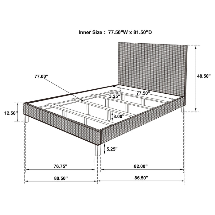 Zyla California King, E.King, & Queen Bed - National Warehouse Furniture (Buffalo, NY)
