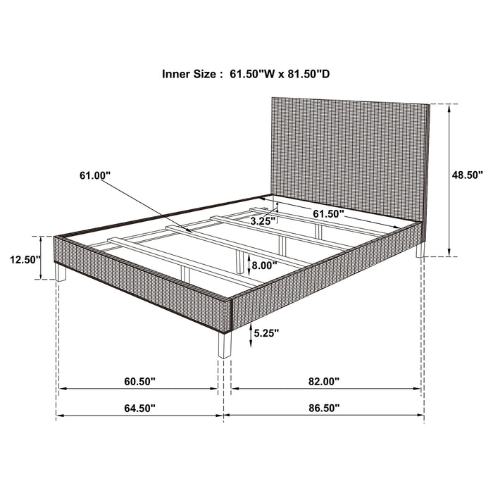 Zyla California King, E.King, & Queen Bed - National Warehouse Furniture (Buffalo, NY)