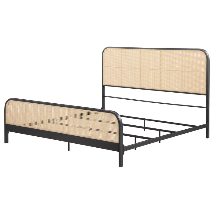 Lanewood Eastern King & Queen Bed Black & White - National Warehouse Furniture (Buffalo, NY)