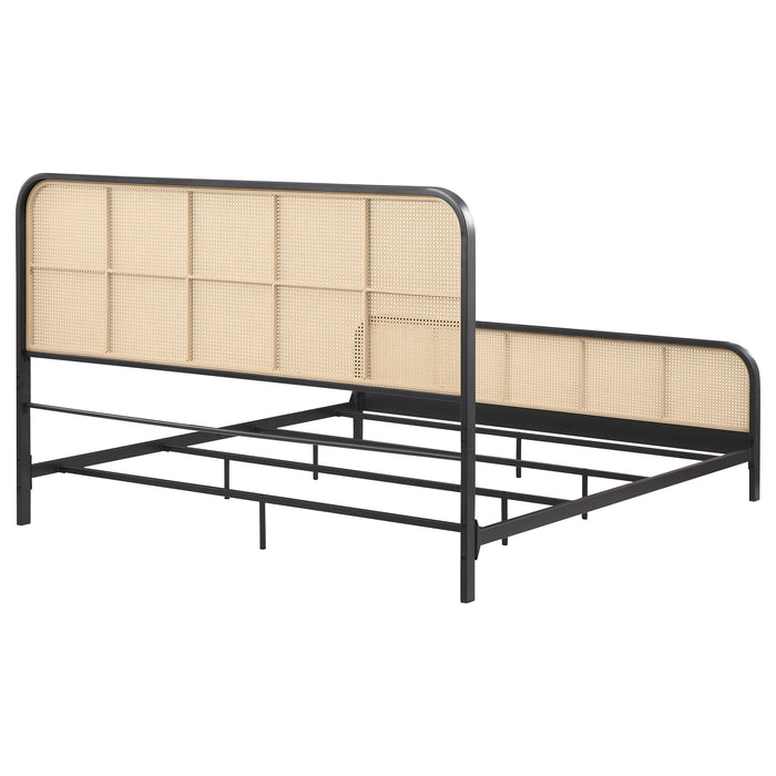 Lanewood Eastern King & Queen Bed Black & White - National Warehouse Furniture (Buffalo, NY)