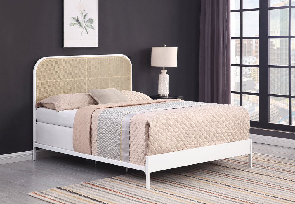 Amherst Eastern King, Queen, Full, & Twin Bed White & Black - National Warehouse Furniture (Buffalo, NY)