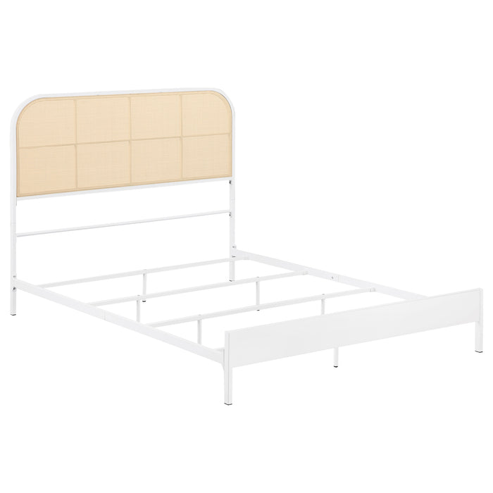 Amherst Eastern King, Queen, Full, & Twin Bed White & Black - National Warehouse Furniture (Buffalo, NY)