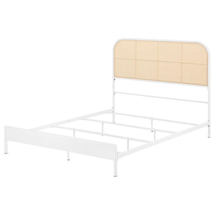 Amherst Eastern King, Queen, Full, & Twin Bed White & Black - National Warehouse Furniture (Buffalo, NY)